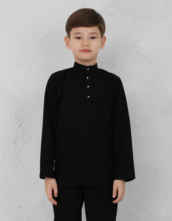 KIDS BAJU MELAYU AFWA (BLACK)